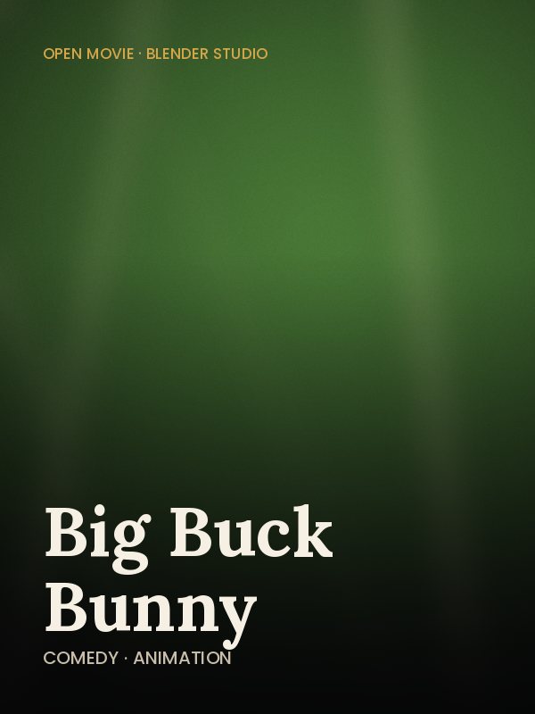 Big Buck Bunny poster